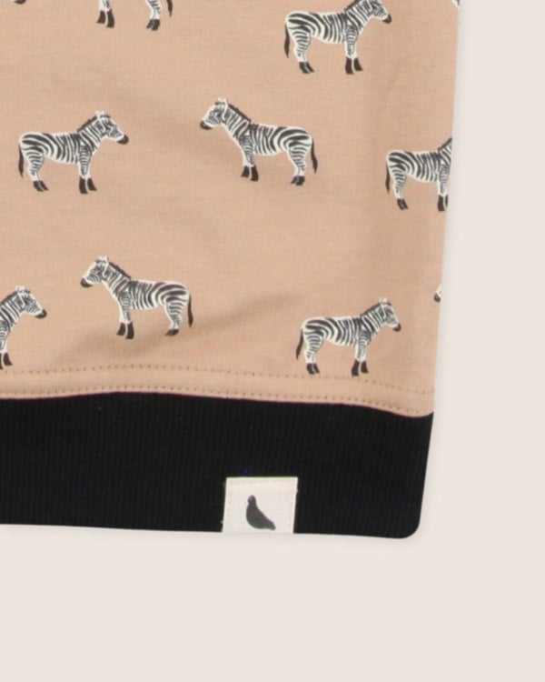 organic cotton Beige Zebra Print Sweatshirt - image 3