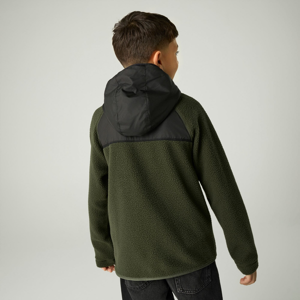 Regatta Kids Munro Hybrid Jacket - Dark Khaki/Black