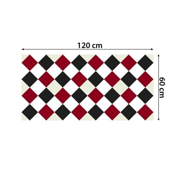 WALPLUS WFS6025 - Victorian Diamond Tiles Floor Stickers 120cm x 60 cm
