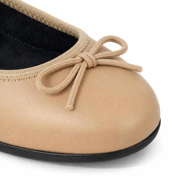 Cipriata ERIA Ballerina Shoes   in  Taupe