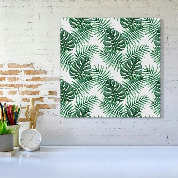 Warren Reed Watercolour Tropical Leaves Canvas