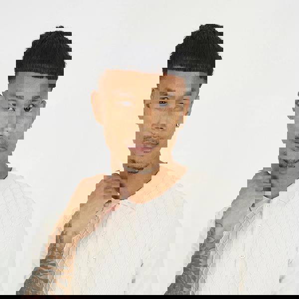 Brave Soul Light Sand Short Sleeve Knitted Polo Shirt - Light Sand Image 4