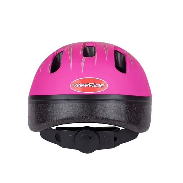 Pink bike helmet rear view
