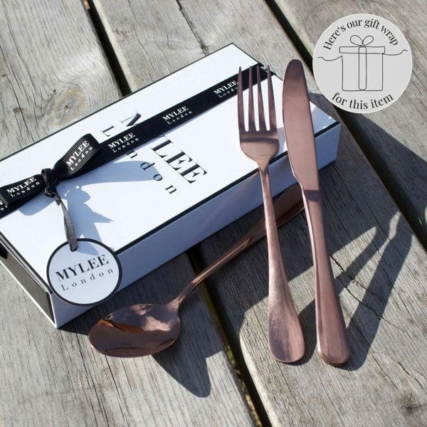 Personalised Stainless Steel 3 Piece Cutlery Set - MYLEE London