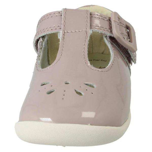 Clarks Girls Clarks Casual T-Bar Shoes Roamer Star