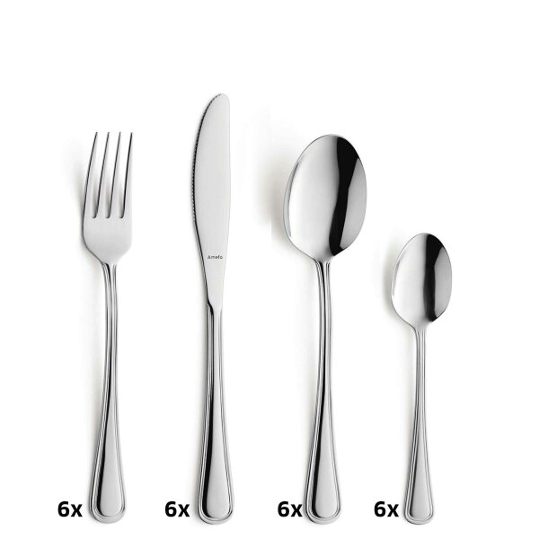 Amefa Bologna Cutlery Set Gift Boxed 24 Piece