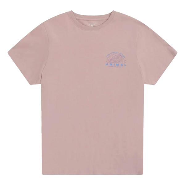 Animal Mens Jacob Back Print T-Shirt - Pink - 