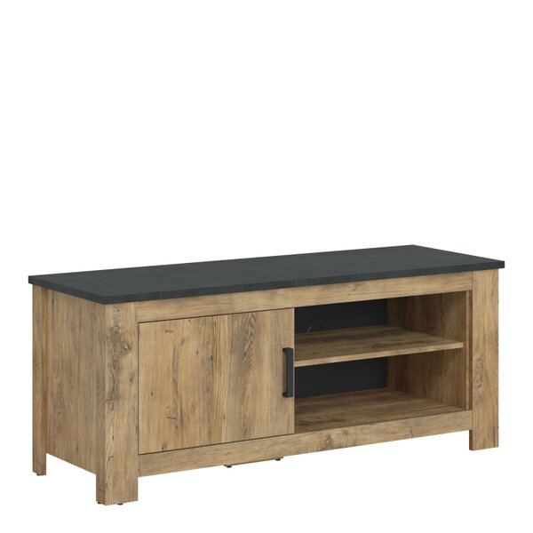 Wyld Haus Juniper 138 cm 1 Door TV Cabinet Chestnut and Matera Grey
