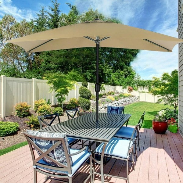 Copy of 3M Sunshade Parasol Umbrella Easy Tilt for Outdoor Market Table Parasols Living and Home Khaki