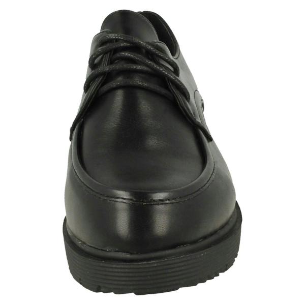 Spot On Ladies Spot On Lace Up Chunky Sole Shoes F90095