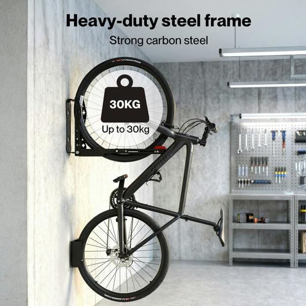 Monvelo Bike Racks Garage Wall Mount Bicycle Storage Adjustable Foldable Swivel