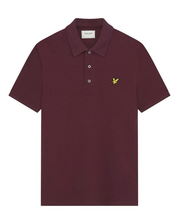 Lyle & Scott Plain Mens Polo Shirt SP400VOG - Z562 Burgundy