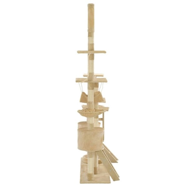 Berkfield Cat Tree with Sisal Scratching Posts 230-250 cm Beige