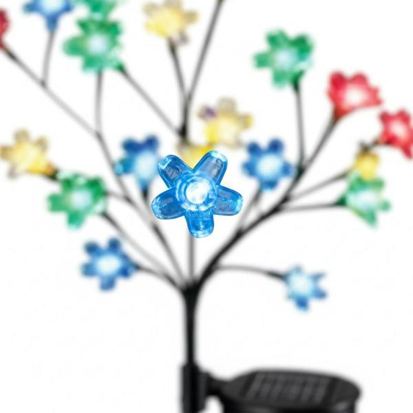 Milagro Solar Tree Lamp 84Cm Rgb+3000K Ip44 Black + Transparent