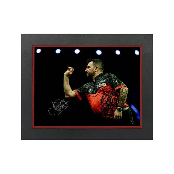 Jonny Clayton Signed 16x12 Image Deluxe Mount #3
