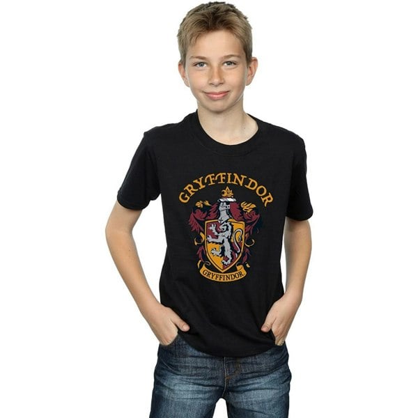 Harry Potter Boys Gryffindor Cotton T-Shirt - Black