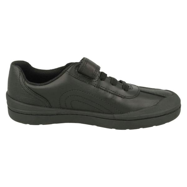 Clarks Boys Clarks Football Detailed School Shoes Rock Pass