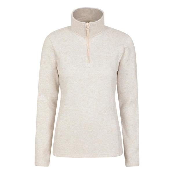 Mountain Warehouse Womens/Ladies Idris Half Zip Fleece Top - Beige