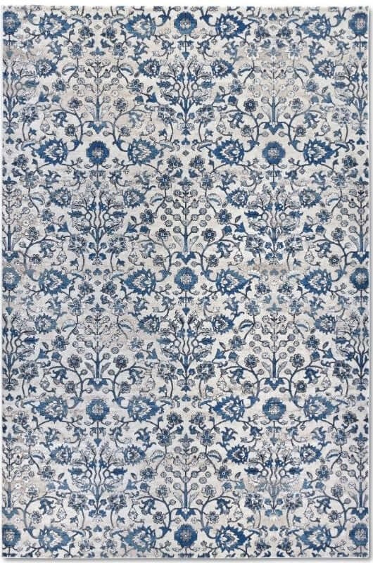 The Rugs Vintage Floral Design Short Pile Rug