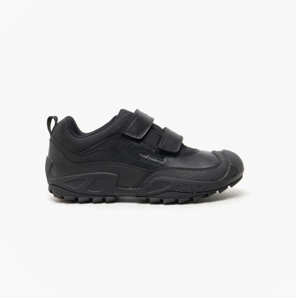 GEOX SAVAGE B Boys Waterproof School Shoes Black
