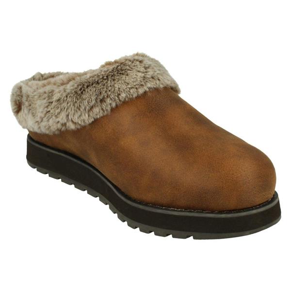 Skechers Ladies Skechers Memory Foam Mule Slippers Keepsakes Rem 31214
