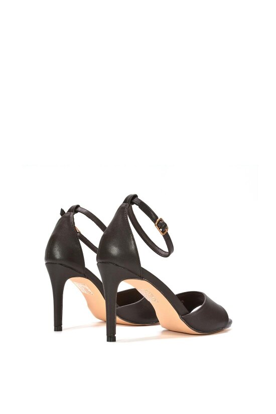 XY LONDON Stiletto Heel Open Toe Sandals With Ankle Strap