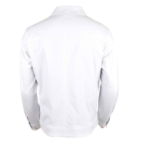David WeJ Plain Trucker Jacket 2 Piece Set - White