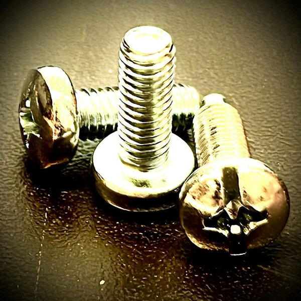 Fixaball M6 Cage Clip Captive Nut plus M6 x 15 Pozi Pan Machine Screw - M6 x 15mm Machine Screw