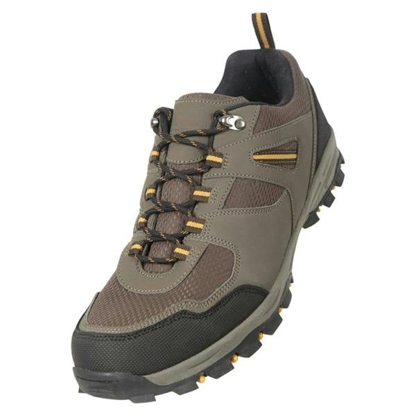 Mountain Warehouse Mens Mcleod Outdoor Wide Walking Shoes - Brown - 