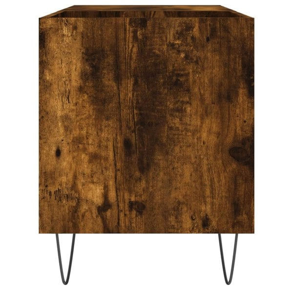 Berkfield Record Cabinet Smoked Oak 85x38x48 cm Engineered Wood