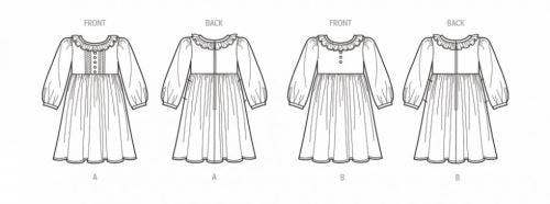 New Look Sewing Pattern 6774, Dresses for Kids, A (3-4-5-6-7-8) - Easy