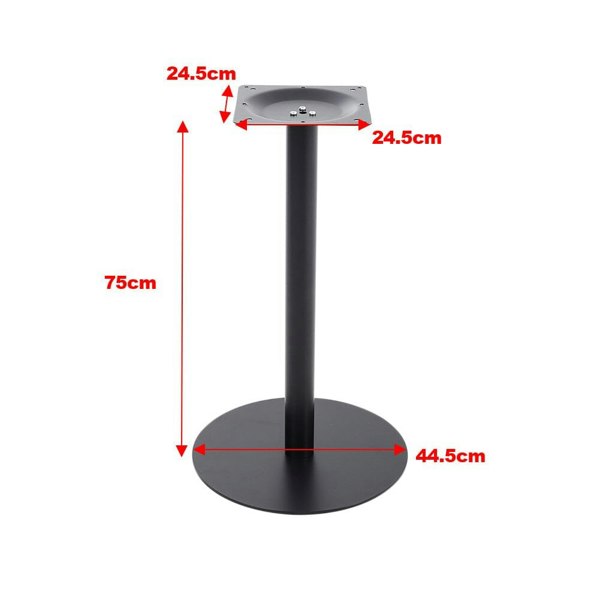 Industrial Style Round Table Base Single Pedestal Table Leg Black Living and Home