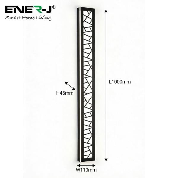 Ener-J 100cm Geometric Outdoor LED Wall Light – 48W CCT Tunable & Dimmable – IP65