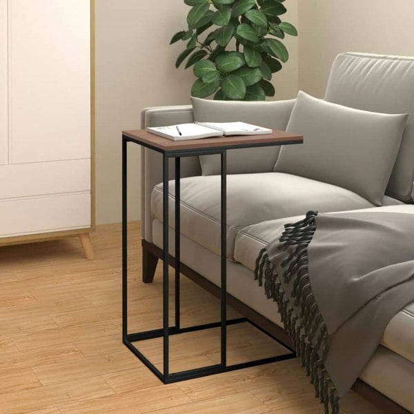 Berkfield Side Table Black 40x30x59 cm Engineered Wood