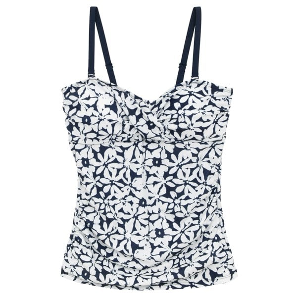 Regatta Womens Aceana III Large Floral Swimwear - Navy/White