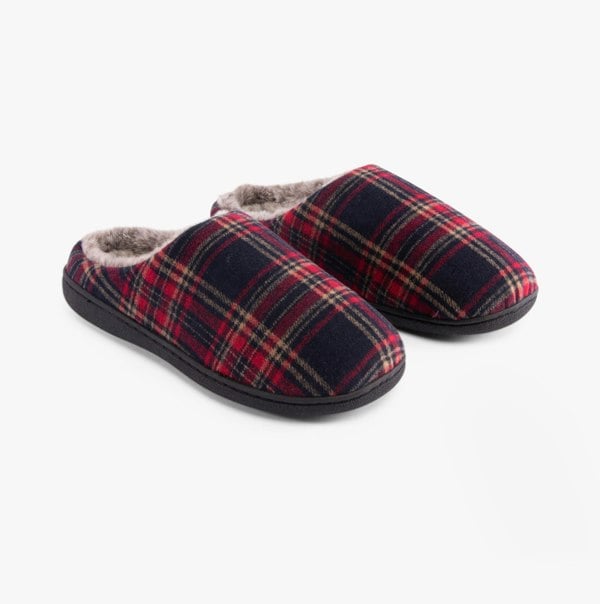 Jo & Joe FALKIRK Mens Slippers Red