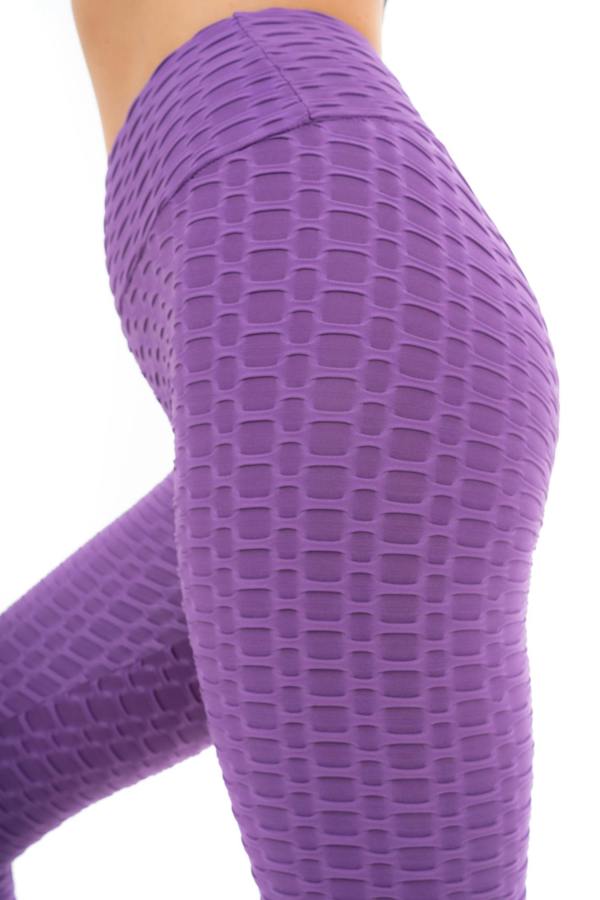 Smart Living Women's Honeycomb Waffle Leggings - Purple