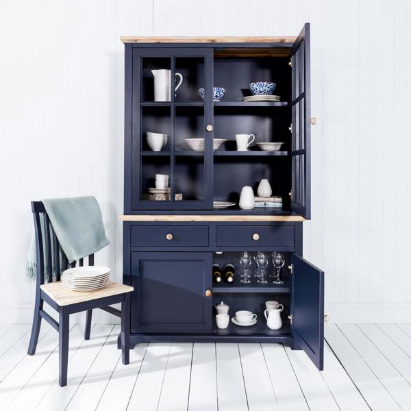 Statement Furniture Florence Glass Door Display Cabinet Large Dresser Assembled
