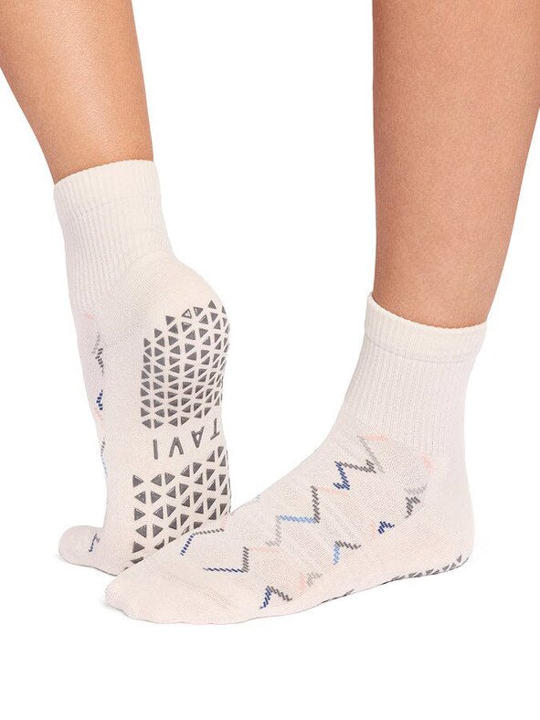 Tavi Aria Grip Socks - Meringue