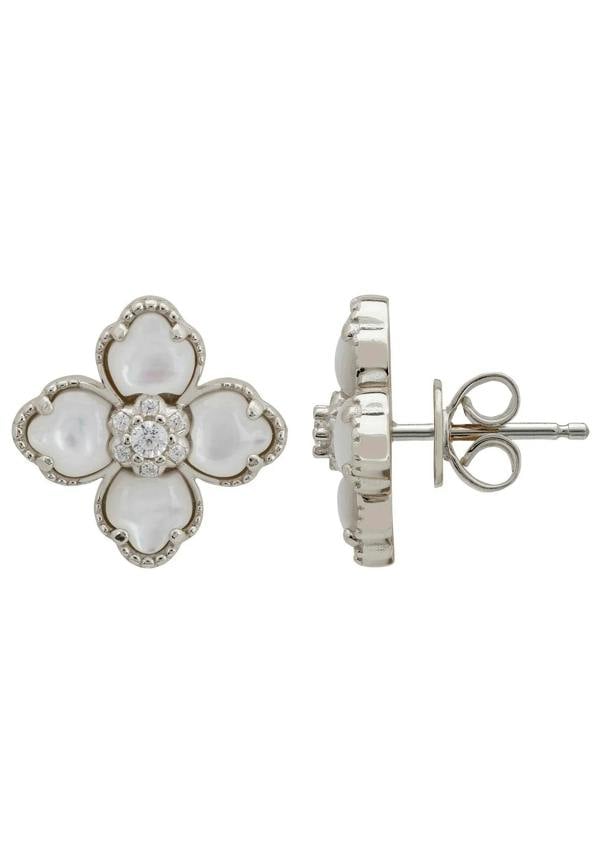 Push backing of the earrings.