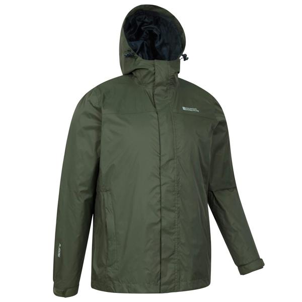 Mountain Warehouse Mens Torrent Waterproof Jacket - Khaki Green - 