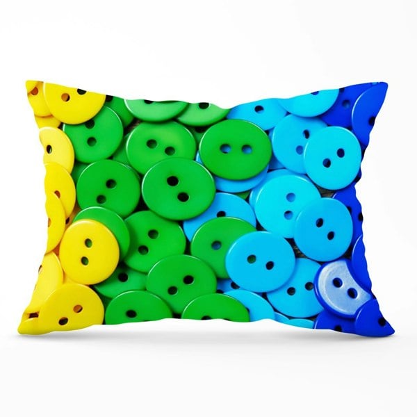 Warren Reed Colourful Buttons Cushions