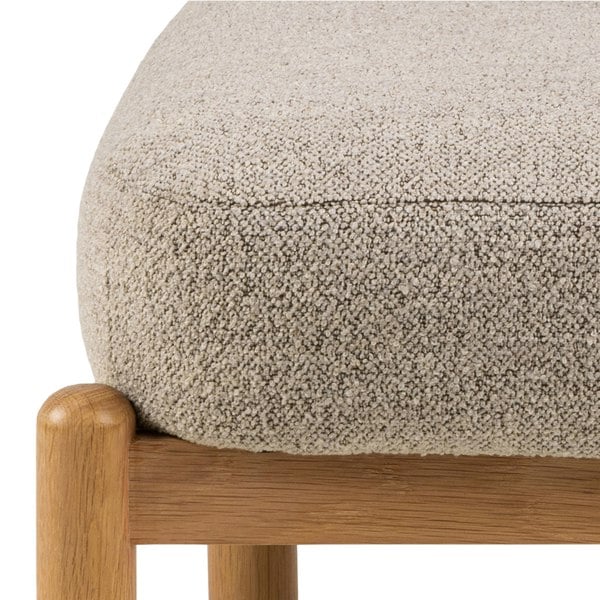 Furniture To Go Burley Lounge Chair in Beige Fabric and Oak