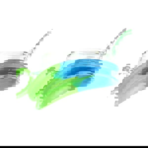 Fashy Junior blue and green swim goggles with clear lenses and head strap