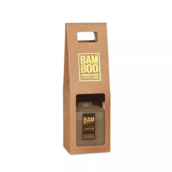 BAMBOO Oud Wood & Geranium - Large Bamboo Fragrance Diffuser