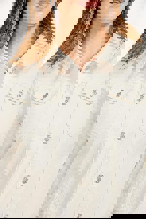 Mudflower Coloured Denim Jacket