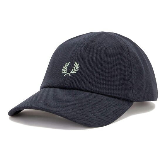 Fred Perry Pique Classic Cap - Navy/Seagrass - One Size