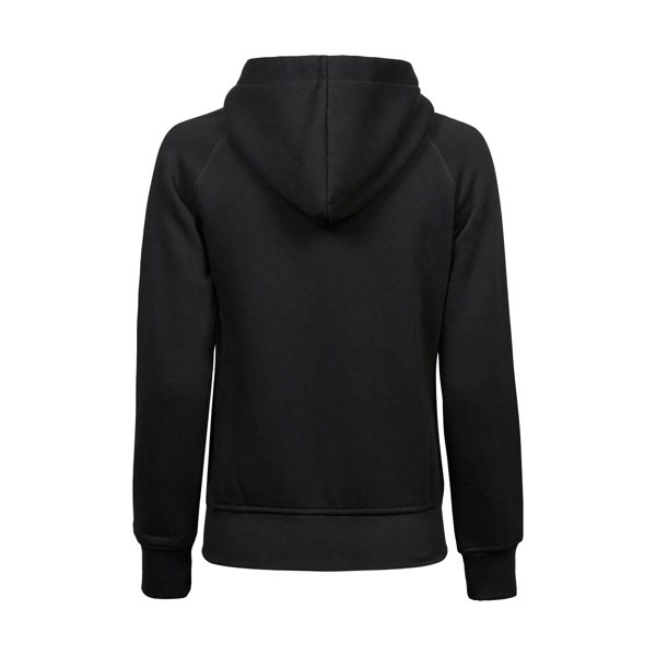 Tee Jays Womens/Ladies Full Zip Hooded Sweatshirt - Black