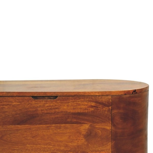 Artisan Furniture Chestnut Rounded Lid up Blanket Box