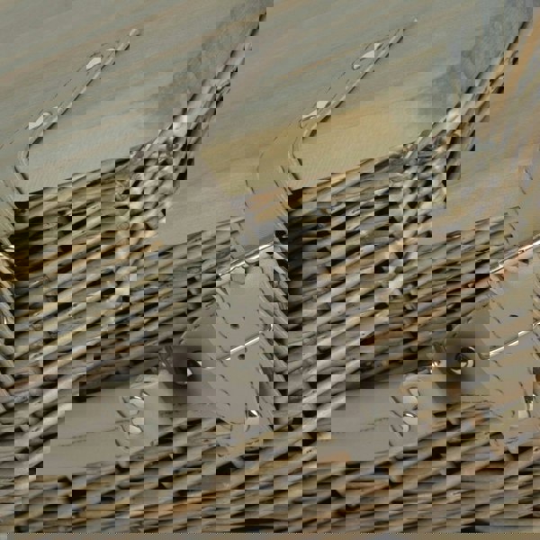 Antique Wash Empty Picnic Basket with Pinewood Lid